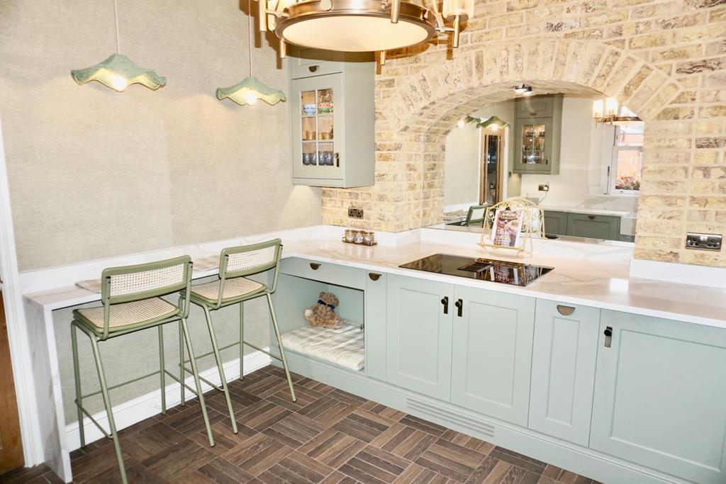Bianco Carrara Marble marble kitchen worktop — Cardiff
