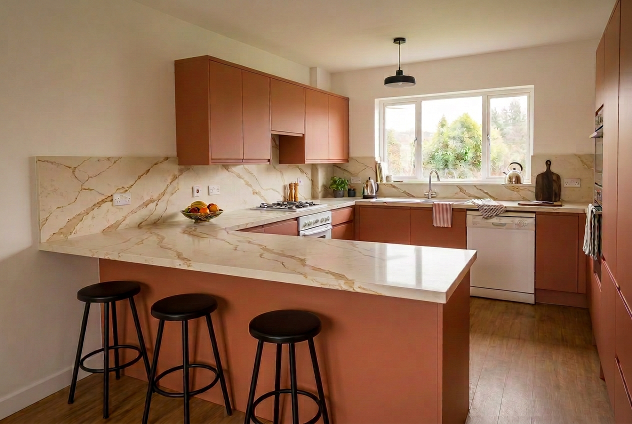 After — Calacatta Gold Quartz in Widcombe, Bath