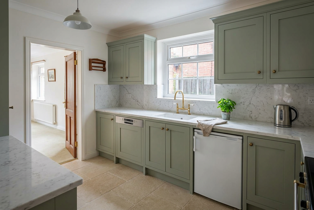 After — Carrara White Marble in Whitchurch, Cardiff
