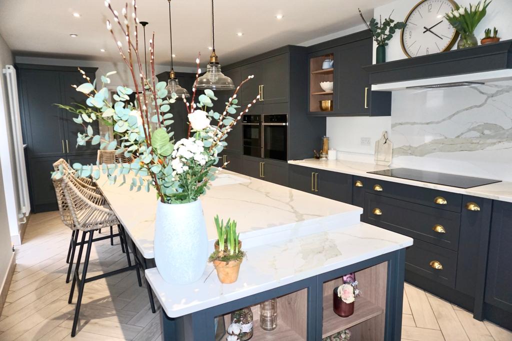 Calacatta Gold Marble marble kitchen worktop — Bristol