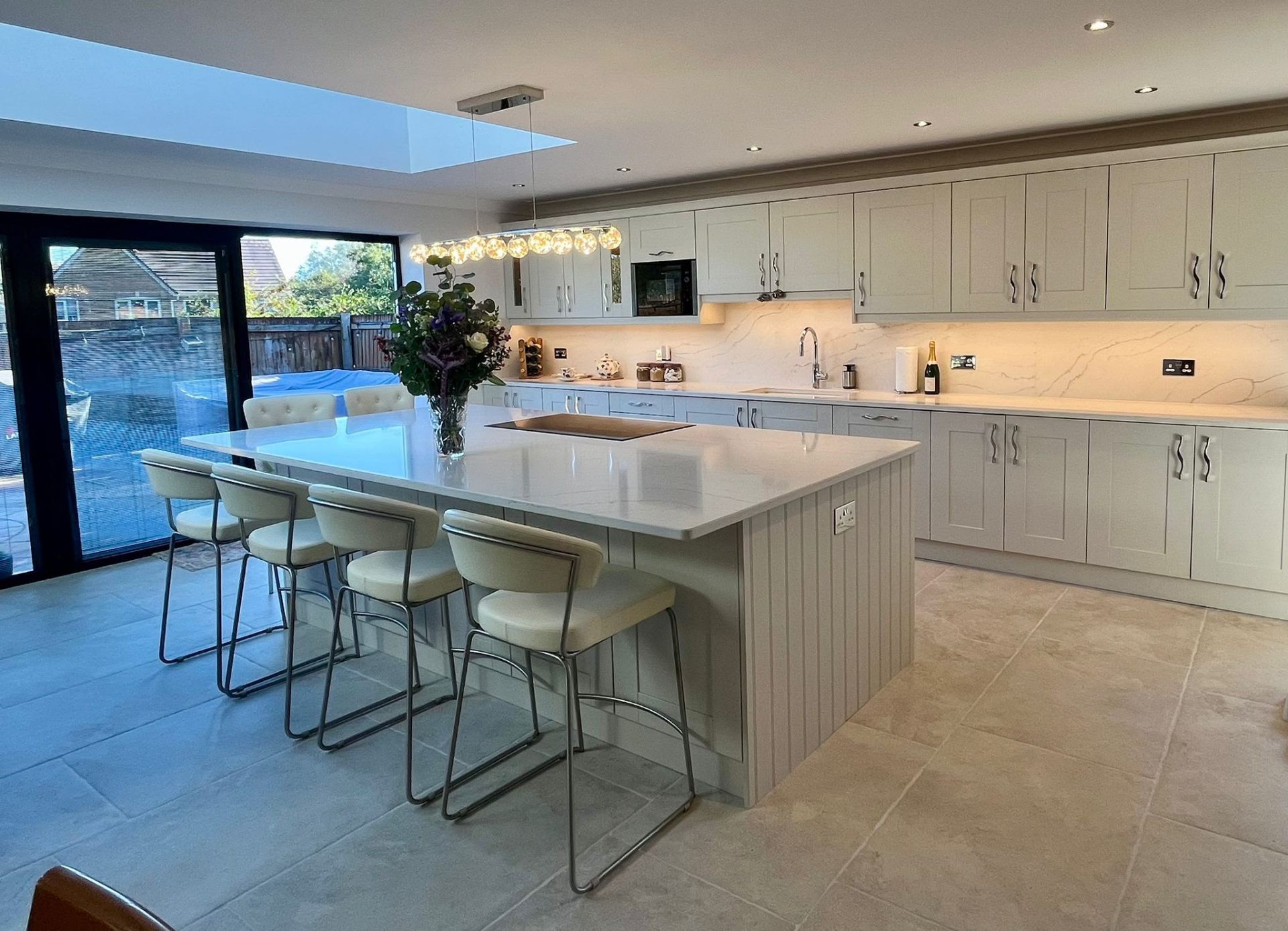 Olympia Quartz quartz kitchen worktop — Porthcawl