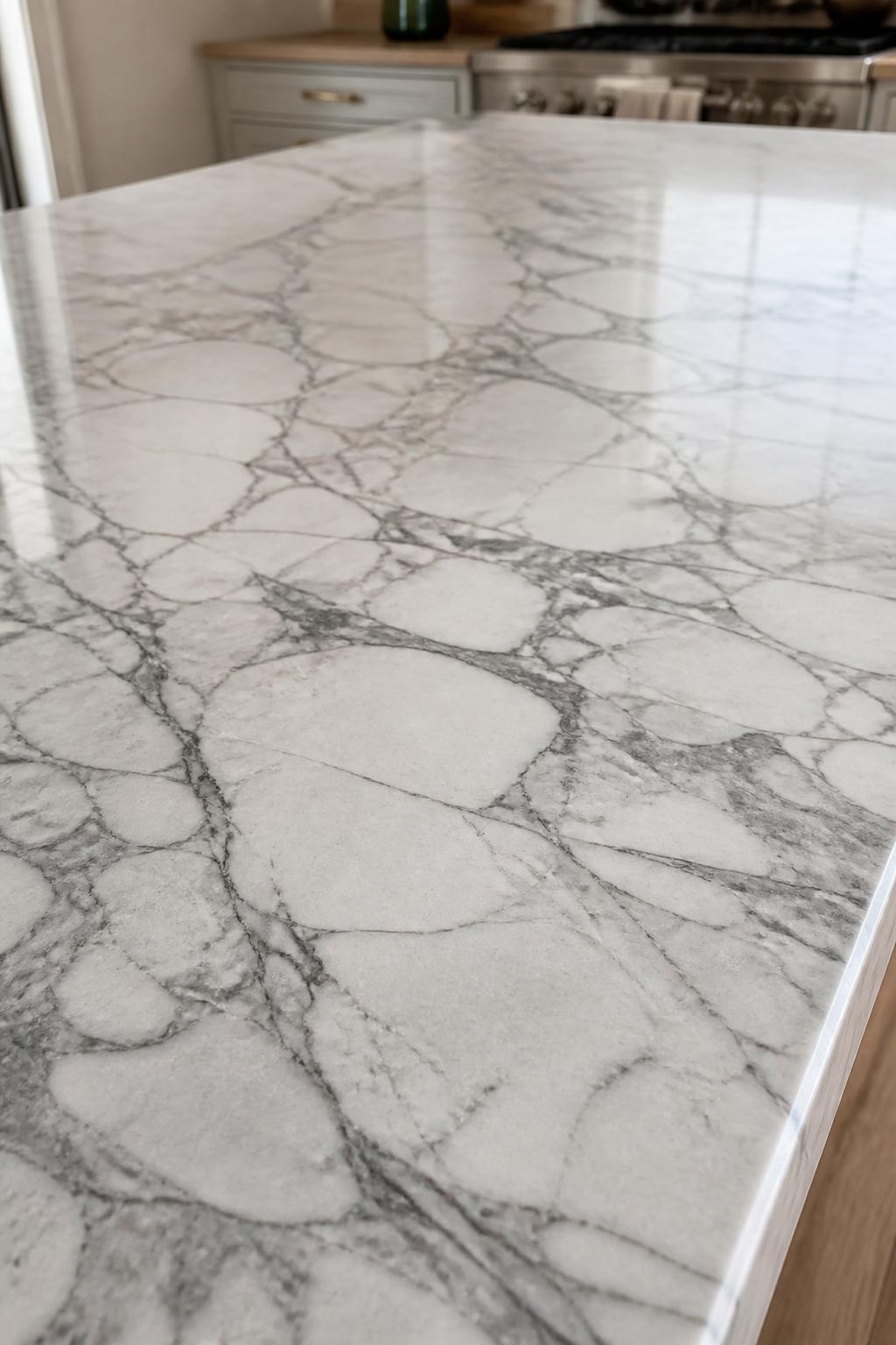 Premium marble kitchen worktop sample
