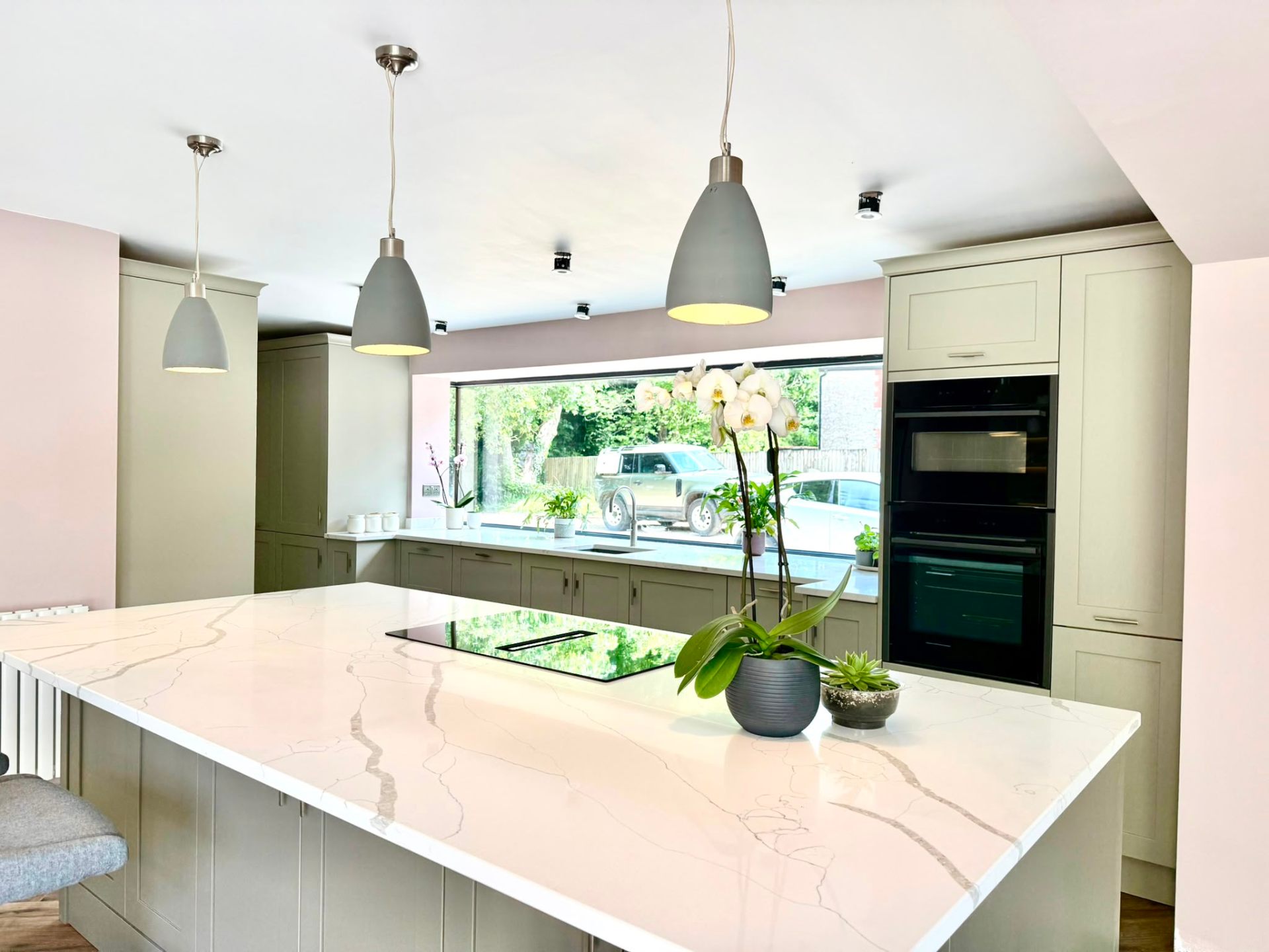 Nilestone Statuario Quartz quartz kitchen worktop — Vale of Glamorgan