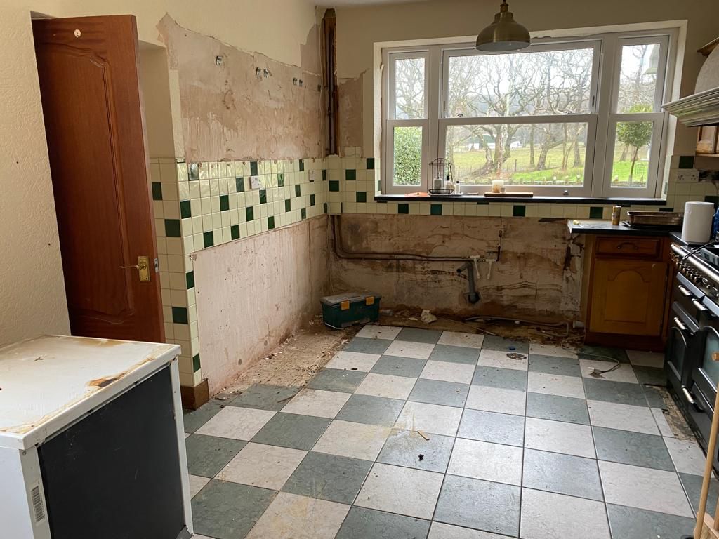 Before — Calacatta Marble in Bridgend