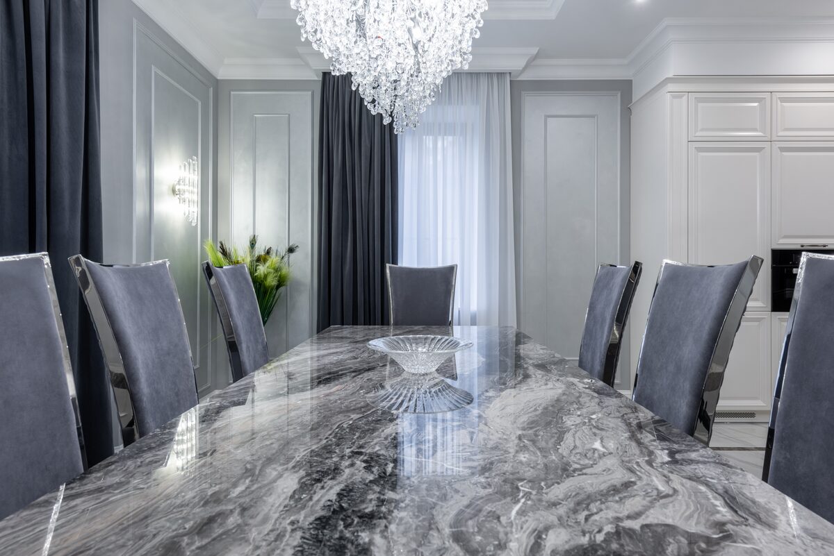 Grey Marble marble kitchen worktop — Cardiff