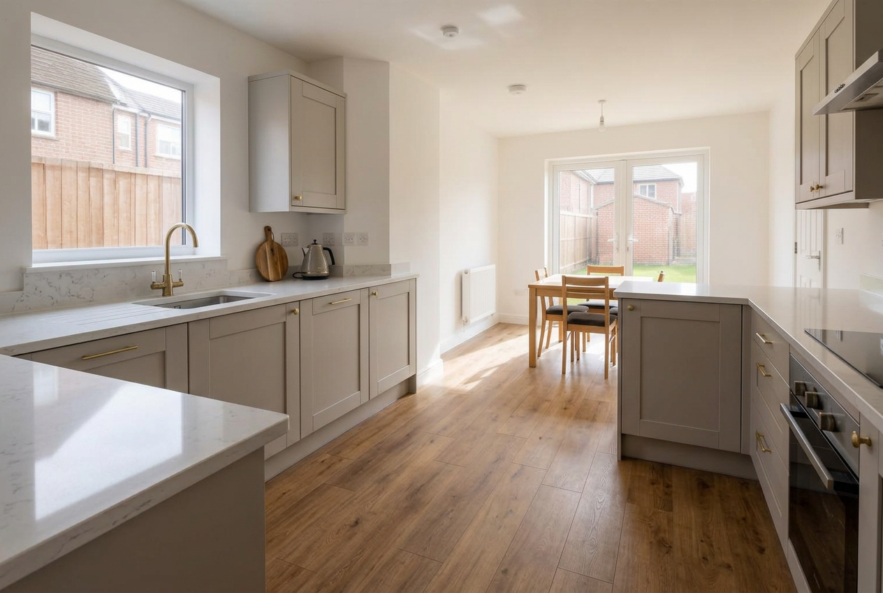 After — Calacatta Blanco Quartz in Clifton, Bristol