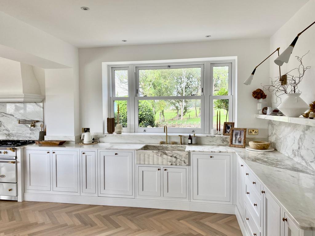 Calacatta Marble marble kitchen worktop — Bridgend